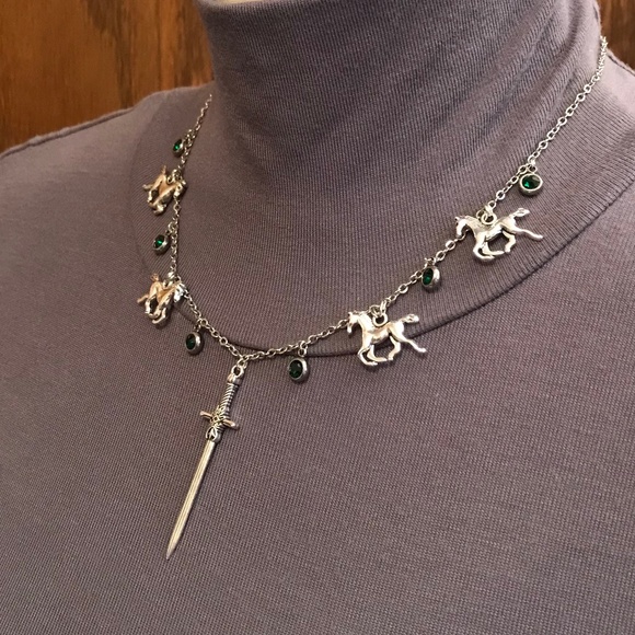 Éowyn's Necklace Lord of the Rings Warrior of Rohan Handmade Necklace, Sword - Picture 7 of 16